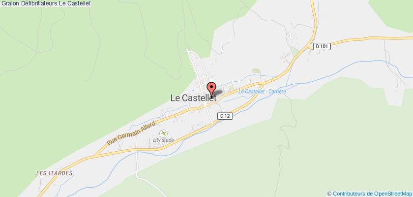 plan défibrillateurs Le Castellet