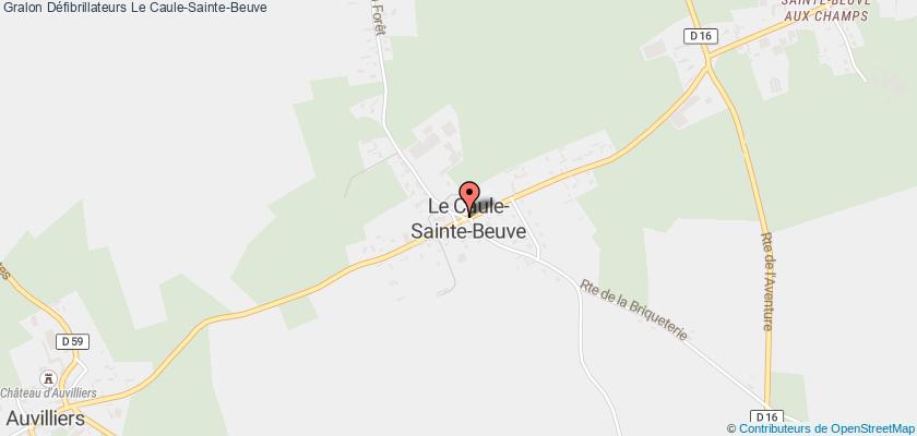 plan défibrillateurs Le Caule-Sainte-Beuve