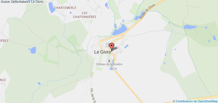 plan défibrillateurs Le Givre