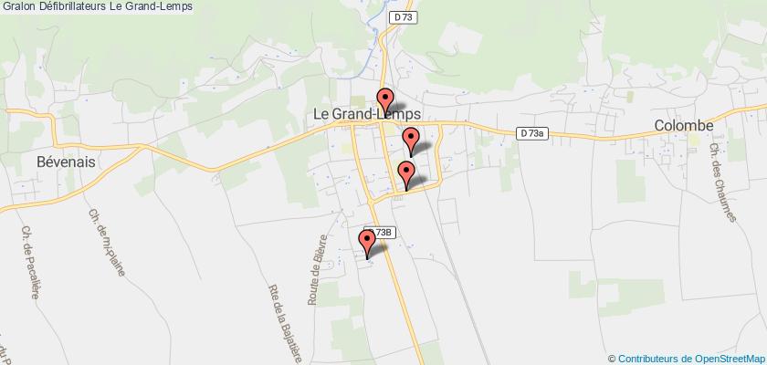 plan défibrillateurs Le Grand-Lemps