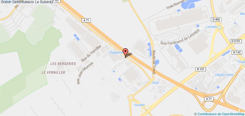 plan défibrillateurs Le Subdray