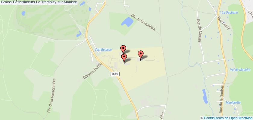 plan défibrillateurs Le Tremblay-sur-Mauldre