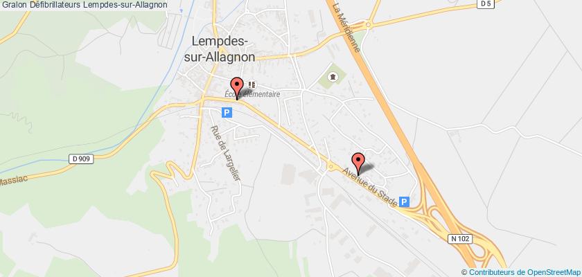 plan défibrillateurs Lempdes-sur-Allagnon