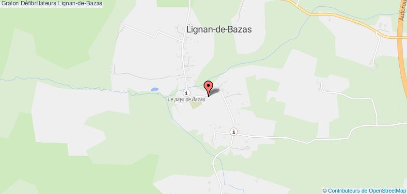 plan défibrillateurs Lignan-de-Bazas