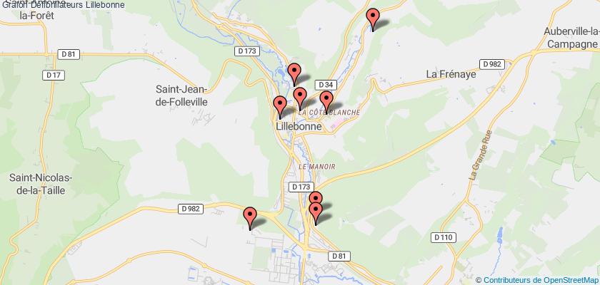 plan défibrillateurs Lillebonne