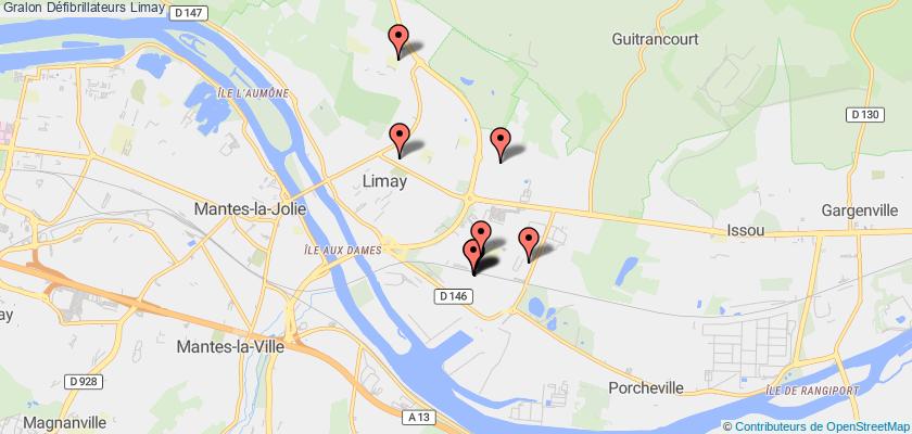 plan défibrillateurs Limay