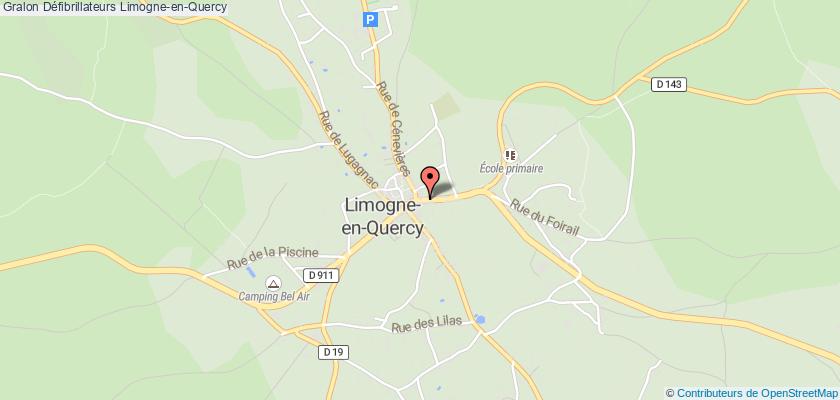 plan défibrillateurs Limogne-en-Quercy