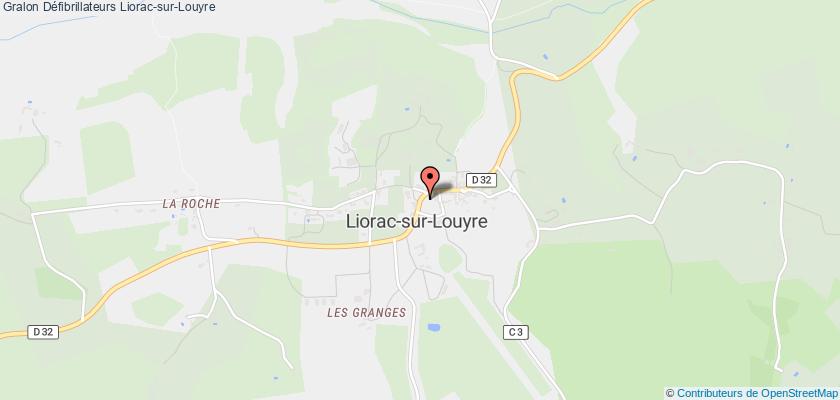 plan défibrillateurs Liorac-sur-Louyre