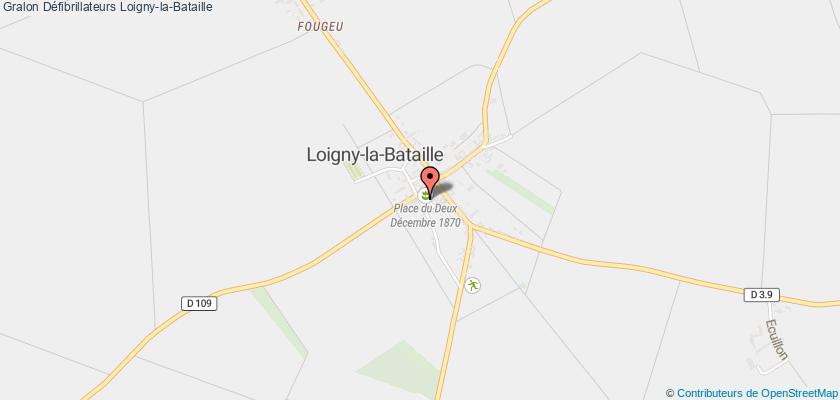 plan défibrillateurs Loigny-la-Bataille