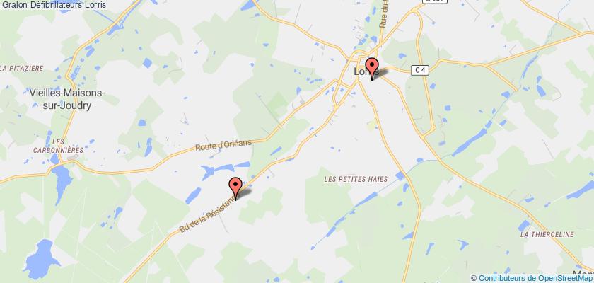 plan défibrillateurs Lorris