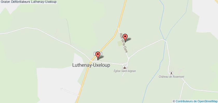 plan défibrillateurs Luthenay-Uxeloup