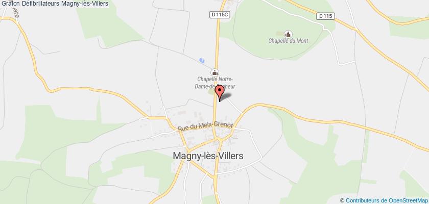 plan défibrillateurs Magny-lès-Villers