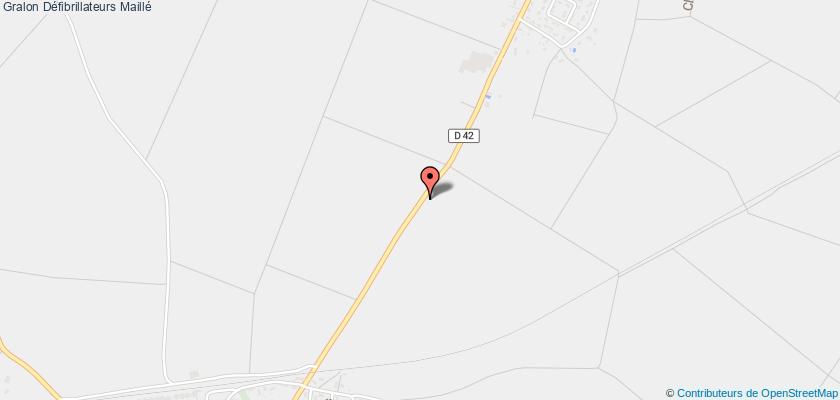 plan défibrillateurs Maillé