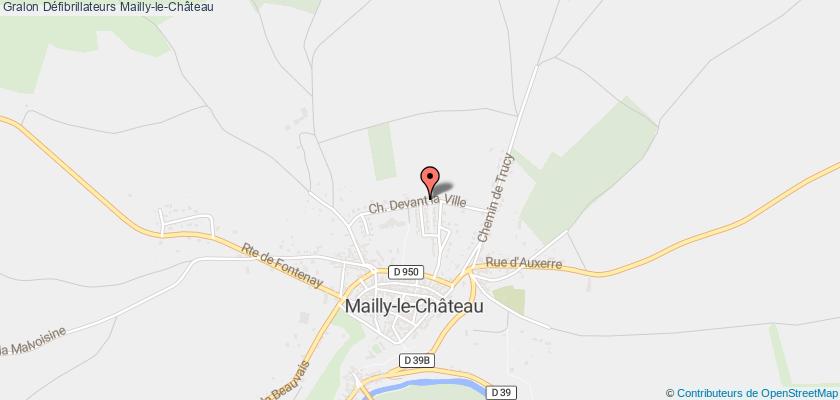 plan défibrillateurs Mailly-le-Château