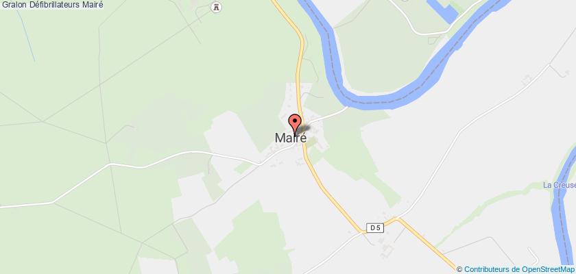 plan défibrillateurs Mairé