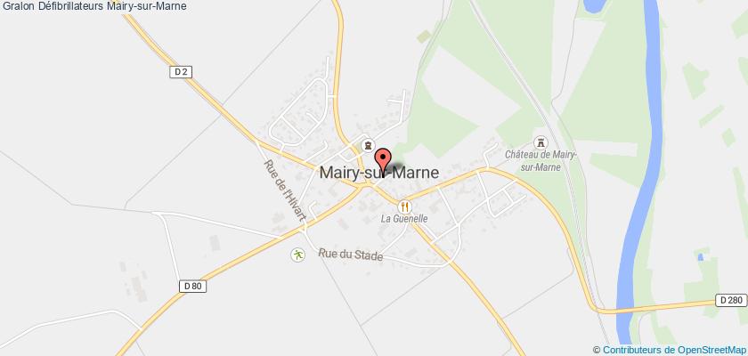 plan défibrillateurs Mairy-sur-Marne