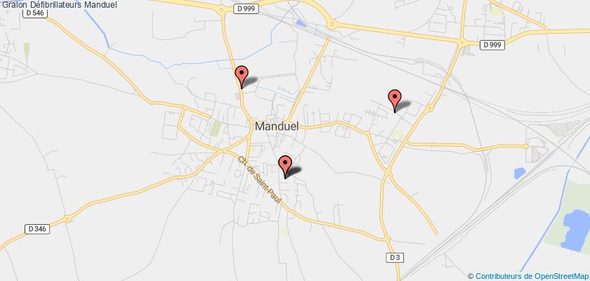 plan défibrillateurs Manduel