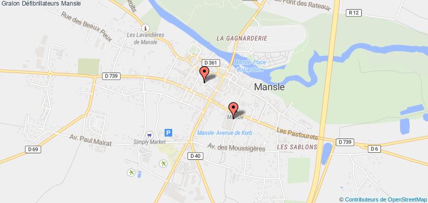 plan défibrillateurs Mansle