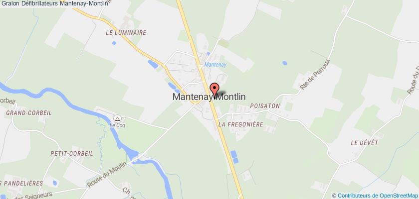 plan défibrillateurs Mantenay-Montlin