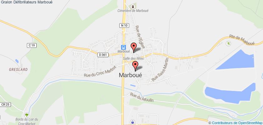 plan défibrillateurs Marboué