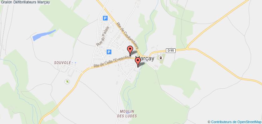 plan défibrillateurs Marçay