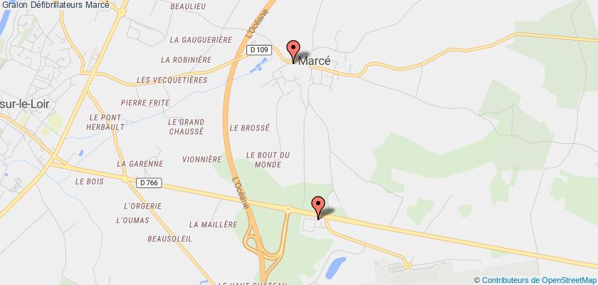 plan défibrillateurs Marcé