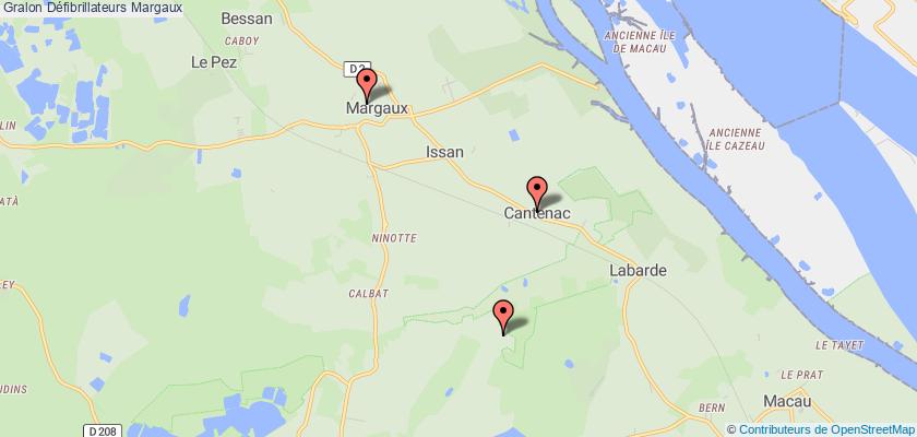 plan défibrillateurs Margaux