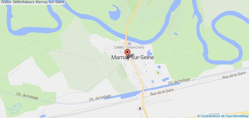 plan défibrillateurs Marnay-sur-Seine
