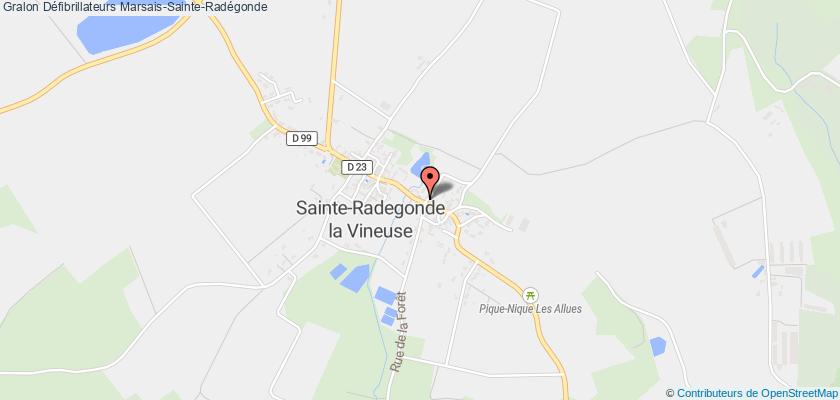 plan défibrillateurs Marsais-Sainte-Radégonde
