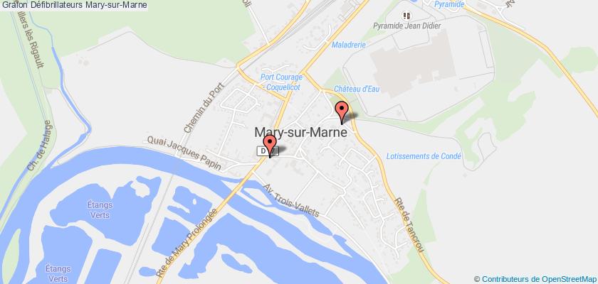 plan défibrillateurs Mary-sur-Marne