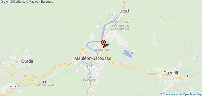 plan défibrillateurs Mauléon-Barousse