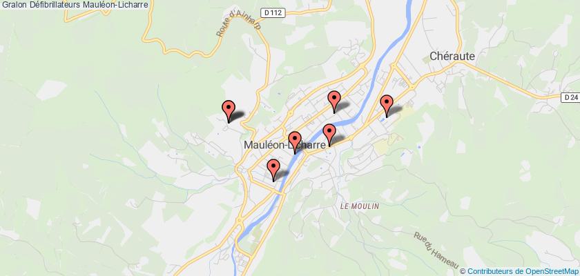 plan défibrillateurs Mauléon-Licharre