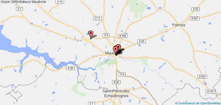 plan défibrillateurs Maulévrier
