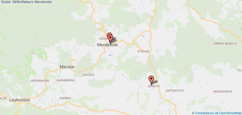plan défibrillateurs Mendionde