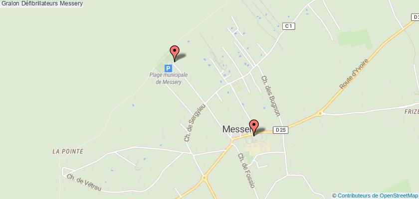 plan défibrillateurs Messery