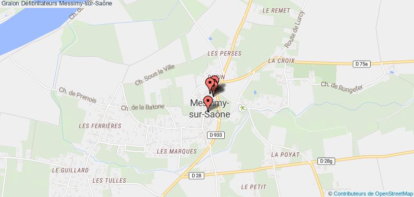 plan défibrillateurs Messimy-sur-Saône