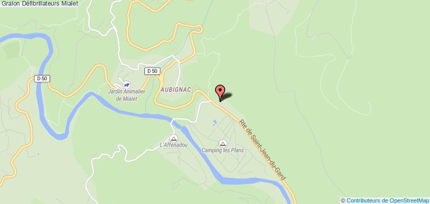 plan défibrillateurs Mialet