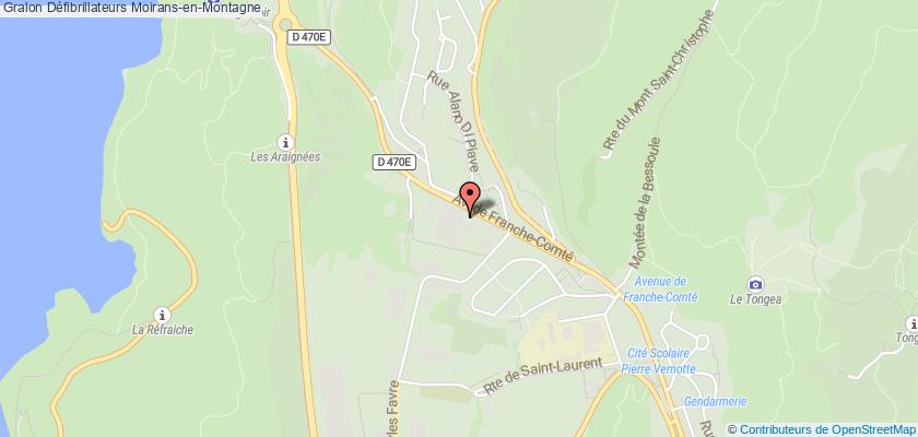 plan défibrillateurs Moirans-en-Montagne
