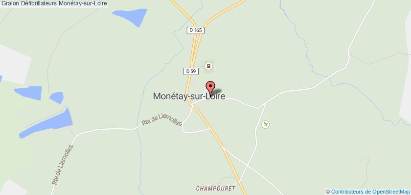 plan défibrillateurs Monétay-sur-Loire