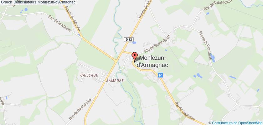 plan défibrillateurs Monlezun-d'Armagnac