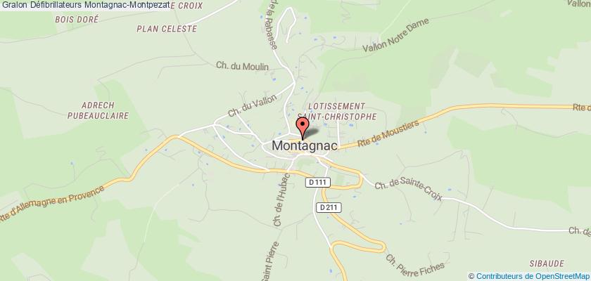plan défibrillateurs Montagnac-Montpezat