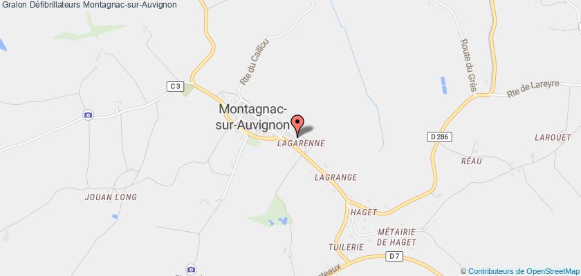 plan défibrillateurs Montagnac-sur-Auvignon
