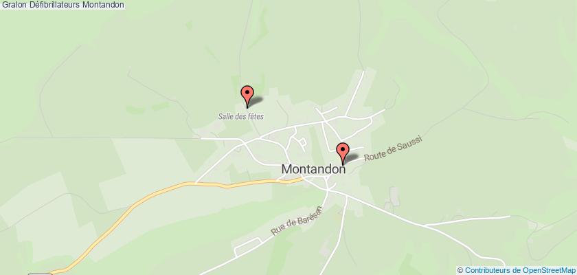 plan défibrillateurs Montandon
