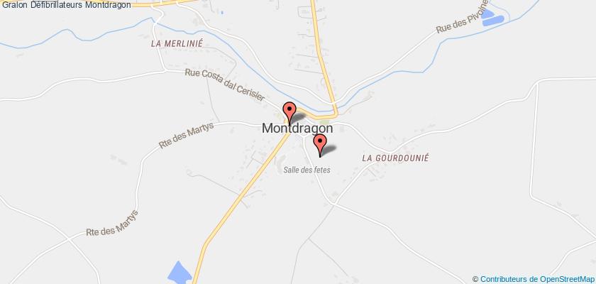 plan défibrillateurs Montdragon