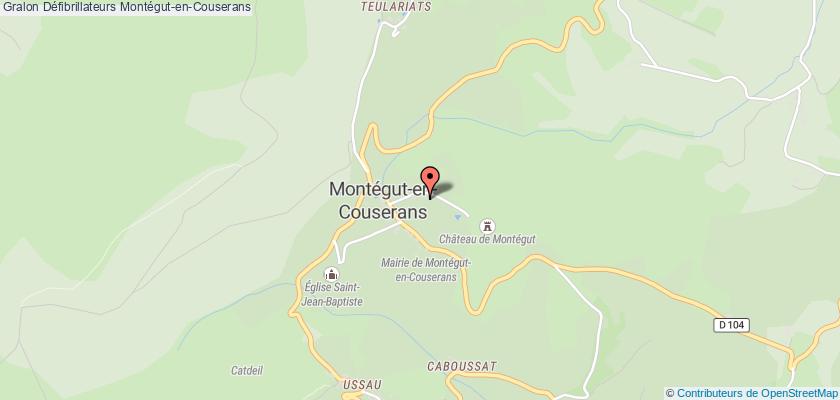plan défibrillateurs Montégut-en-Couserans