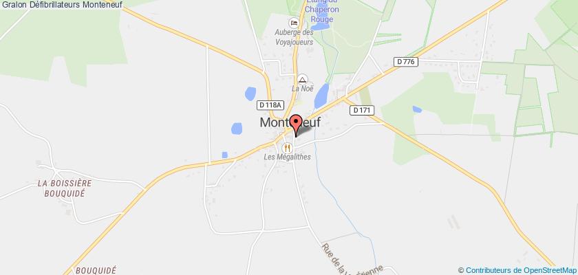 plan défibrillateurs Monteneuf