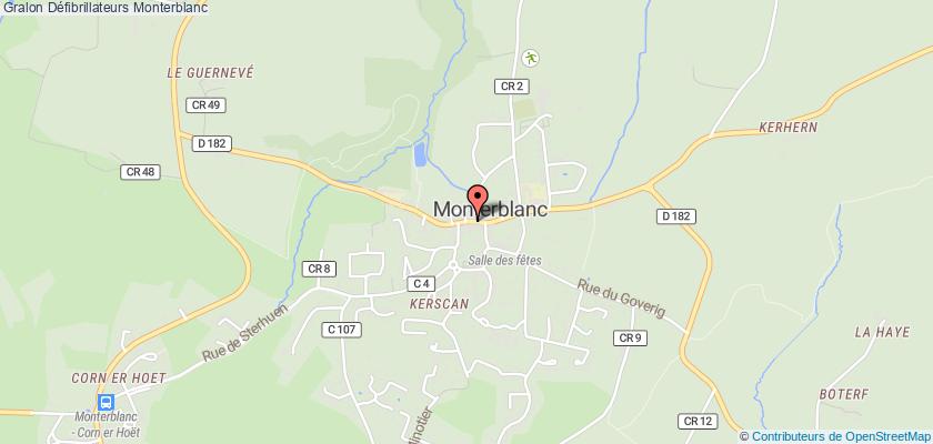 plan défibrillateurs Monterblanc