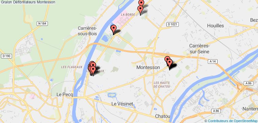 plan défibrillateurs Montesson