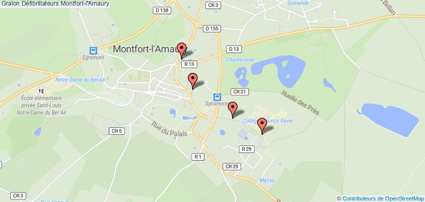 plan défibrillateurs Montfort-l'Amaury