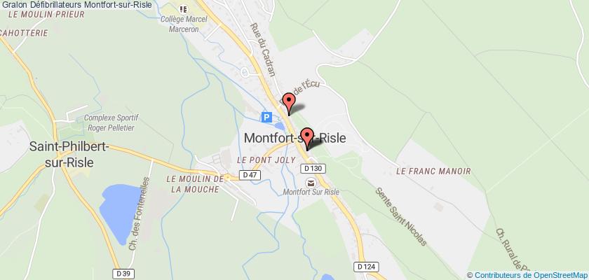 plan défibrillateurs Montfort-sur-Risle